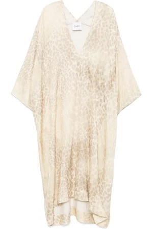 NUDE Vestido midi con animal print