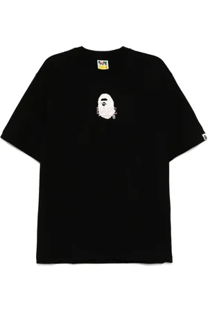 A Bathing Ape Camiseta con cabeza de simio