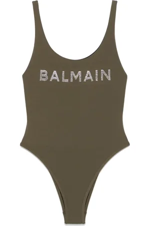 Balmain Bañador con aplique del logo
