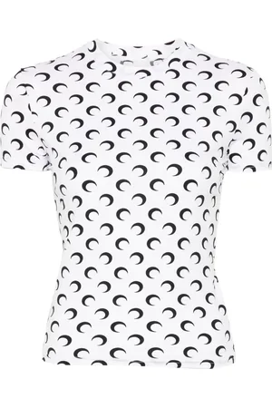 Marine Serre Camiseta con estampado Crescent Moon