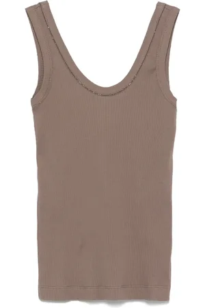 Brunello Cucinelli Top de canalé