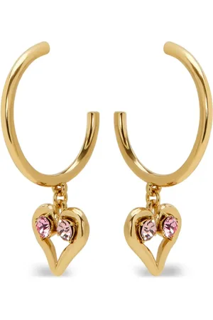 Oscar de la Renta Pendientes de aro con forma de corazón