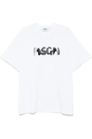 Msgm Camiseta con logo estampado