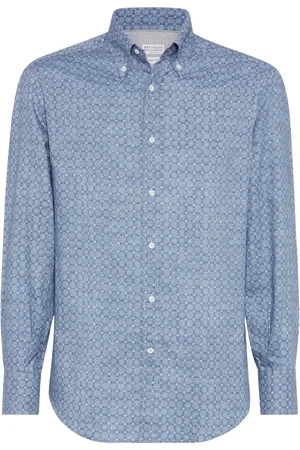 Brunello Cucinelli Camisa con motivo
