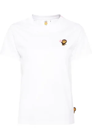 A Bathing Ape Camiseta con logo bordado