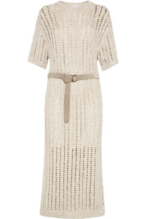 Brunello Cucinelli Vestido midi de punto