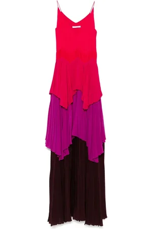 Givenchy Vestido largo con efecto plisado