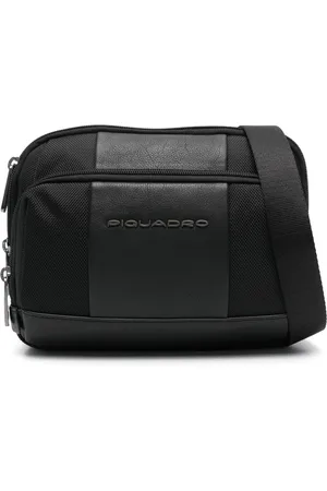 Piquadro Bolso de hombro con placa del logo