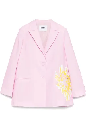 Msgm Blazer con motivo floral