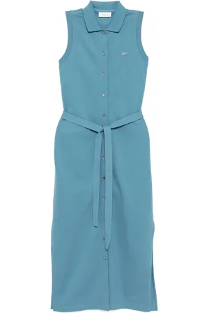 Lacoste Vestido Long Stretch Mini Piqué Polo