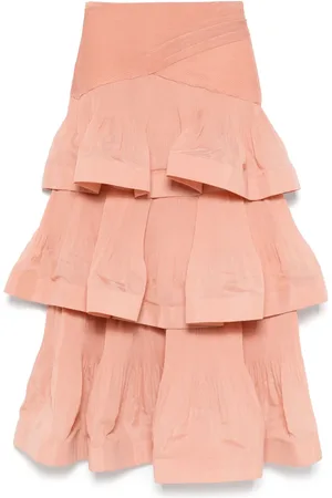 ZIMMERMANN Falda plisada a capas