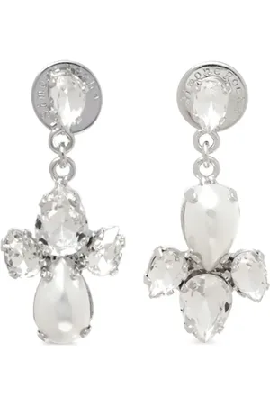 Simone Rocha Pendientes con colgante de cruz