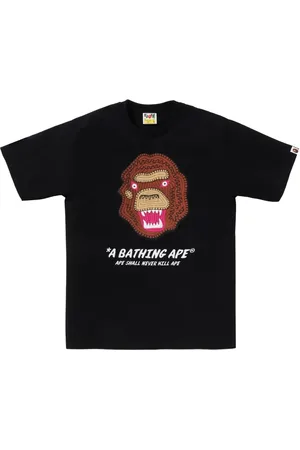 A Bathing Ape Camiseta con logo bordado