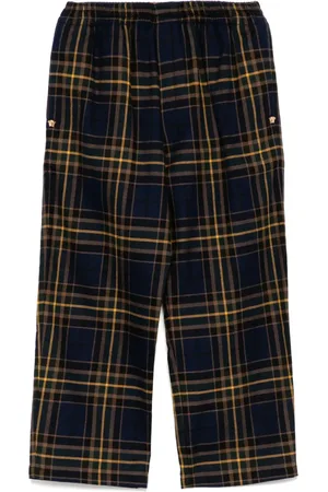 VERSACE Pantalones chinos capri a cuadros