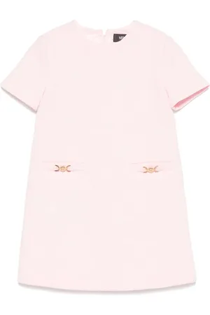 VERSACE Vestido con motivo floral en relieve