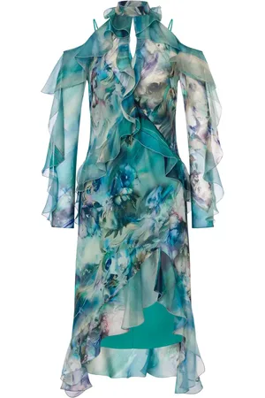 Alberta Ferretti Vestido con motivo floral