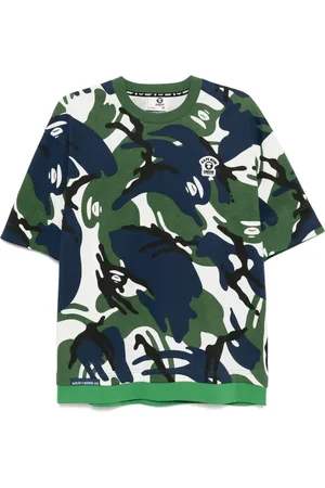 A Bathing Ape Camiseta con parche del logo