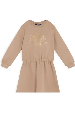 VERSACE Vestido con logo estampado