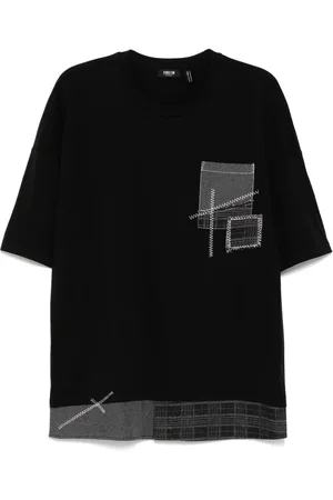 FIVE CM Camiseta con diseño patchwork