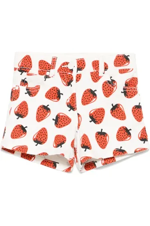 Stella McCartney Pantalones cortos con fresa estampada