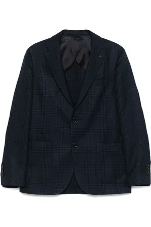 LARDINI Blazer con motivo Príncipe de Gales