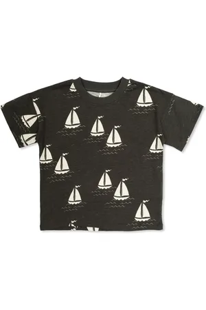 Mini Rodini Camiseta Sailing Boats