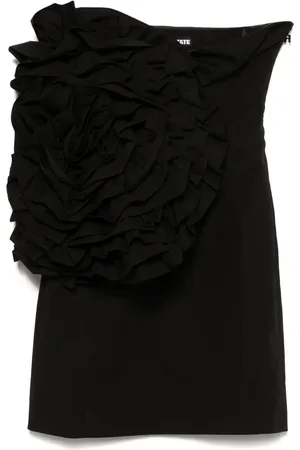 ROTATE Vestido corto con apliques florales