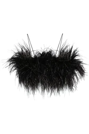 Serafini Top con plumas