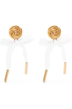 Moschino Pendientes con detalle de lazo