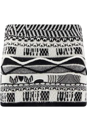 LANEUS Minifalda con logo en intarsia