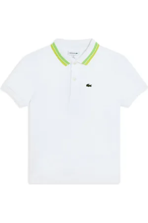 Lacoste Polo con cuello a rayas