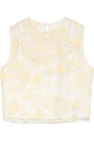 ROTATE Top con bordado floral