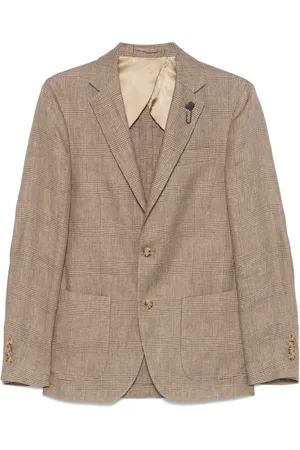 LARDINI Blazer con motivo Príncipe de Gales