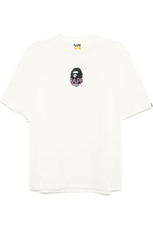 A Bathing Ape Camiseta con logo y luna