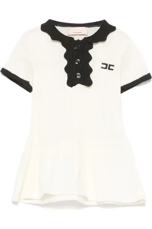 Elisabetta Franchi Vestido con logo bordado