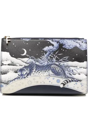 Salvatore Ferragamo Bolso de mano con estampado gráfico