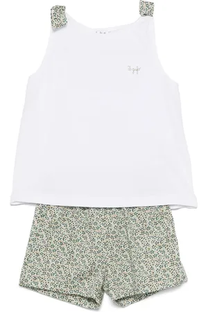 Il gufo Set de dos bermudas con estampado floral