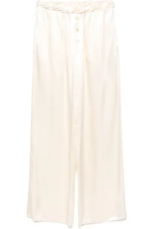 Salvatore Ferragamo Pantalones de satén