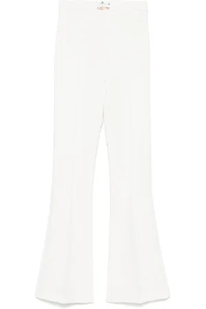Elisabetta Franchi Pantalones acampanados con doble capa