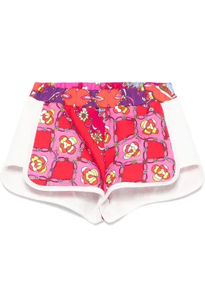 PUCCI Junior Pantalones cortos con motivo floral