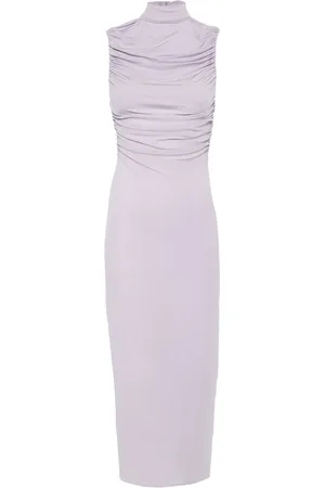 MAGDA BUTRYM Vestido midi con cuello alzado