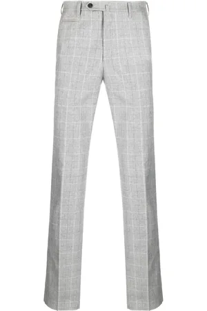 corneliani Pantalones rectos con cuadrícula