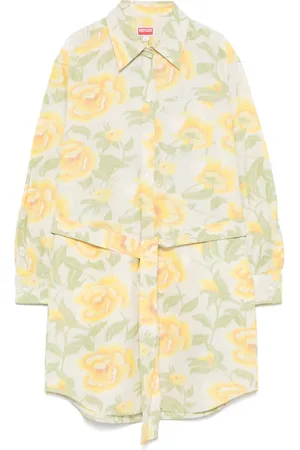Kenzo Vestido corto Peonies