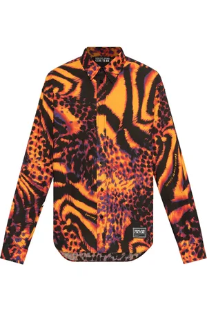 VERSACE Camisa con estampado abstracto