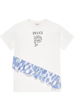 PUCCI Junior Vestido con logo estampado