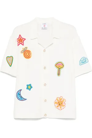 Casablanca Camisa con detalle de parche
