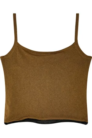 ECKHAUS LATTA Top sin mangas con detalle de velo