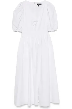 ROTATE Vestido midi con manga farol