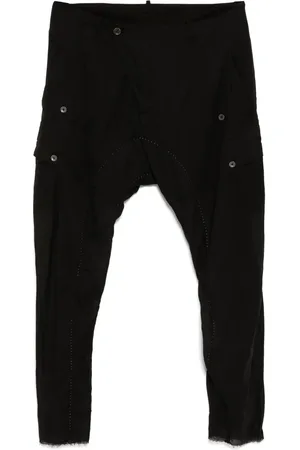 MASNADA Pantalones de tiro caído de algodón