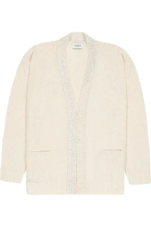 LANEUS Cárdigan en jacquard estilo boxy